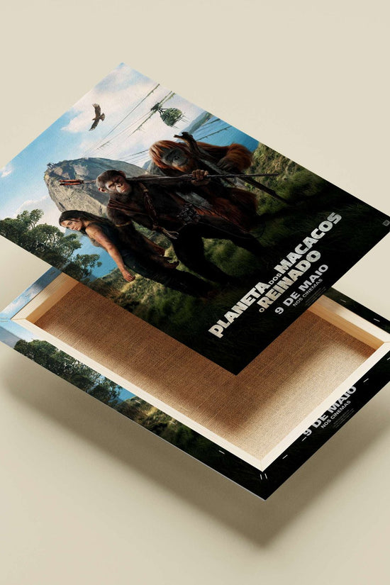 The "Planet of the Apes" franchise (specifically the 2024 film "Planet of the Apes: The Kingdom", titled "Planeta dos