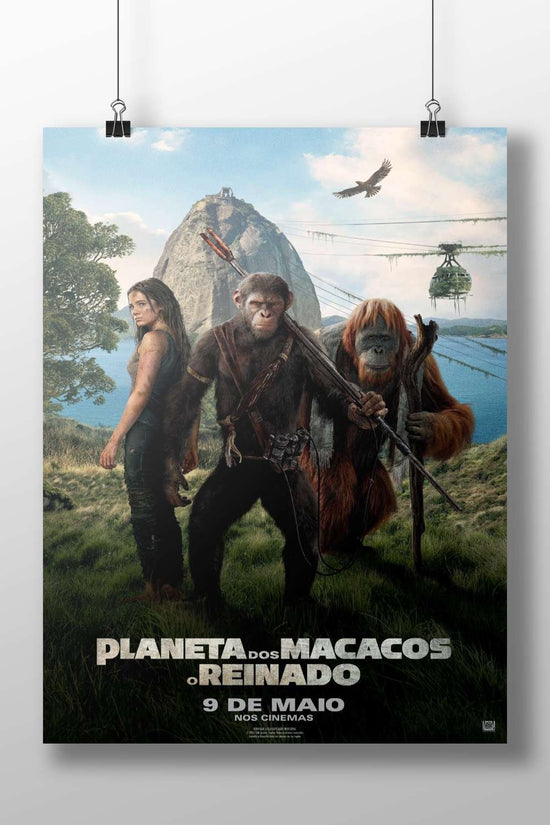 The "Planet of the Apes" franchise (specifically the 2024 film "Planet of the Apes: The Kingdom", titled "Planeta dos