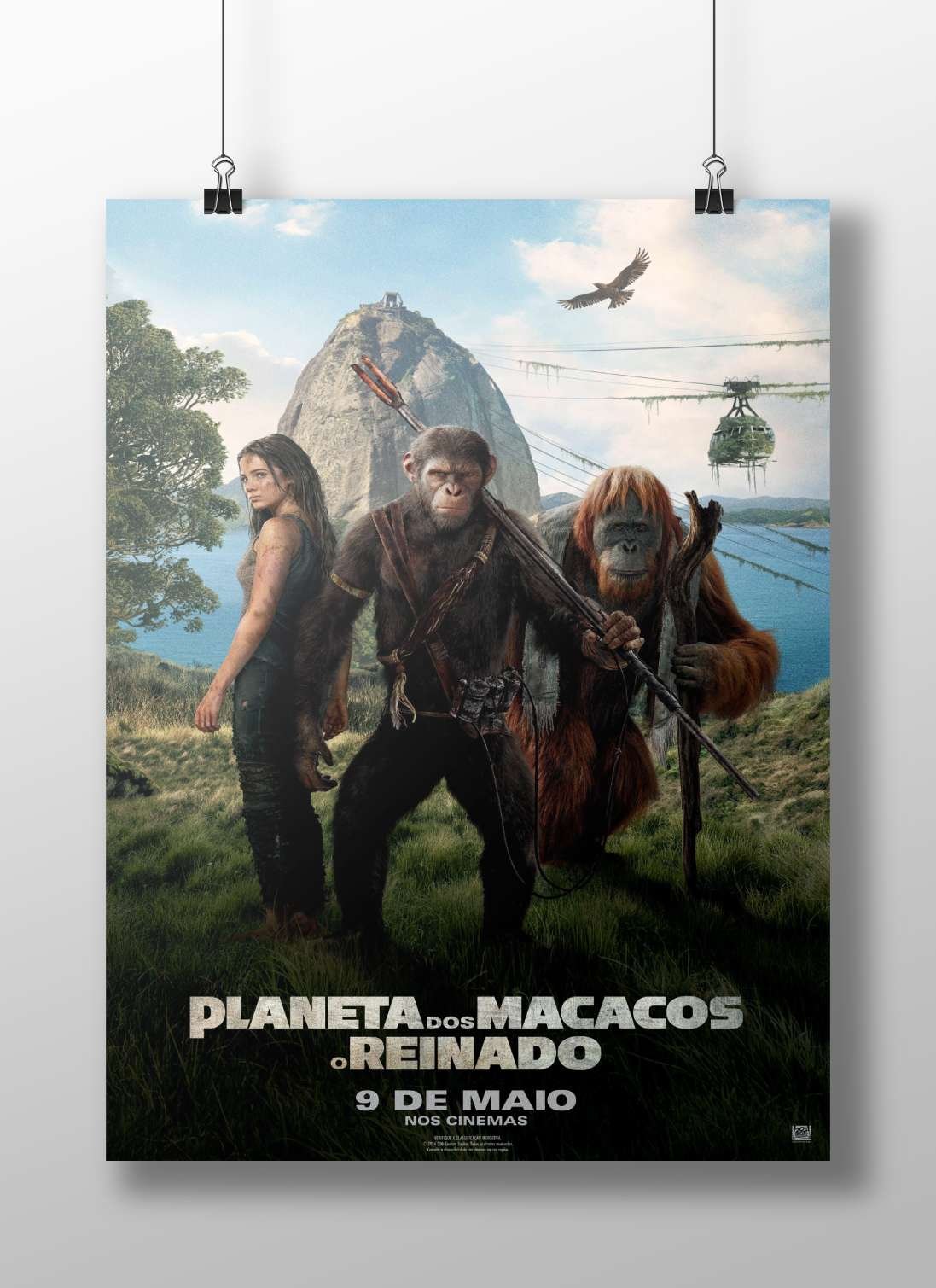 The "Planet of the Apes" franchise (specifically the 2024 film "Planet of the Apes: The Kingdom", titled "Planeta dos