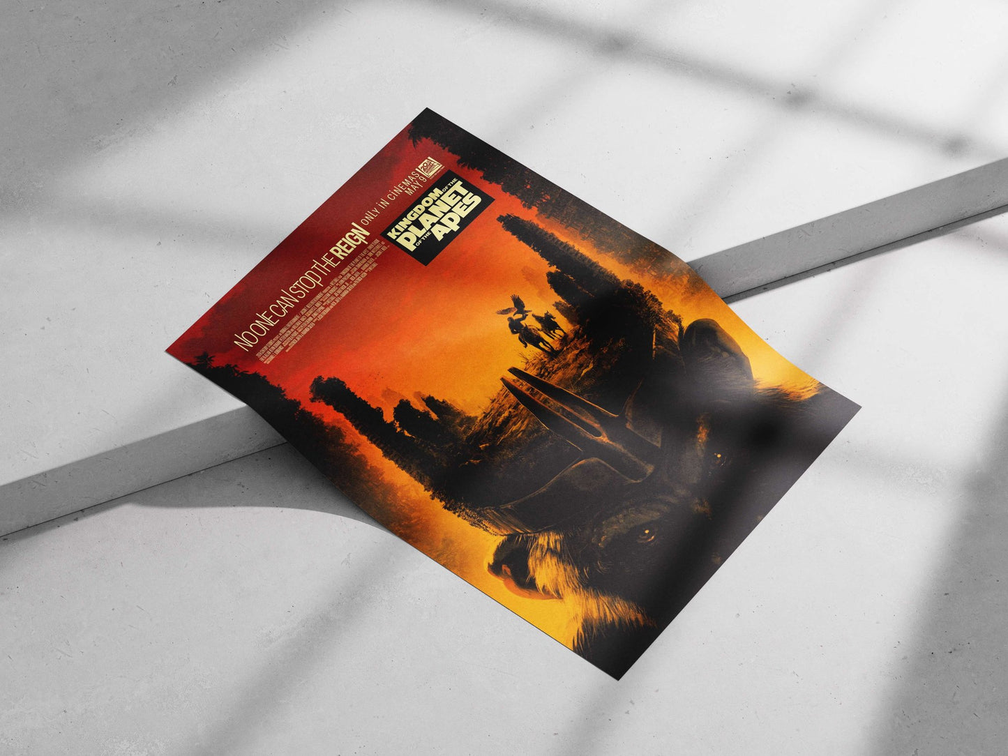 Kingdom of the Planet of the Apes Main Subject: Kingdom of the Planet of the Apes Matte poster print — Bollywood wall art