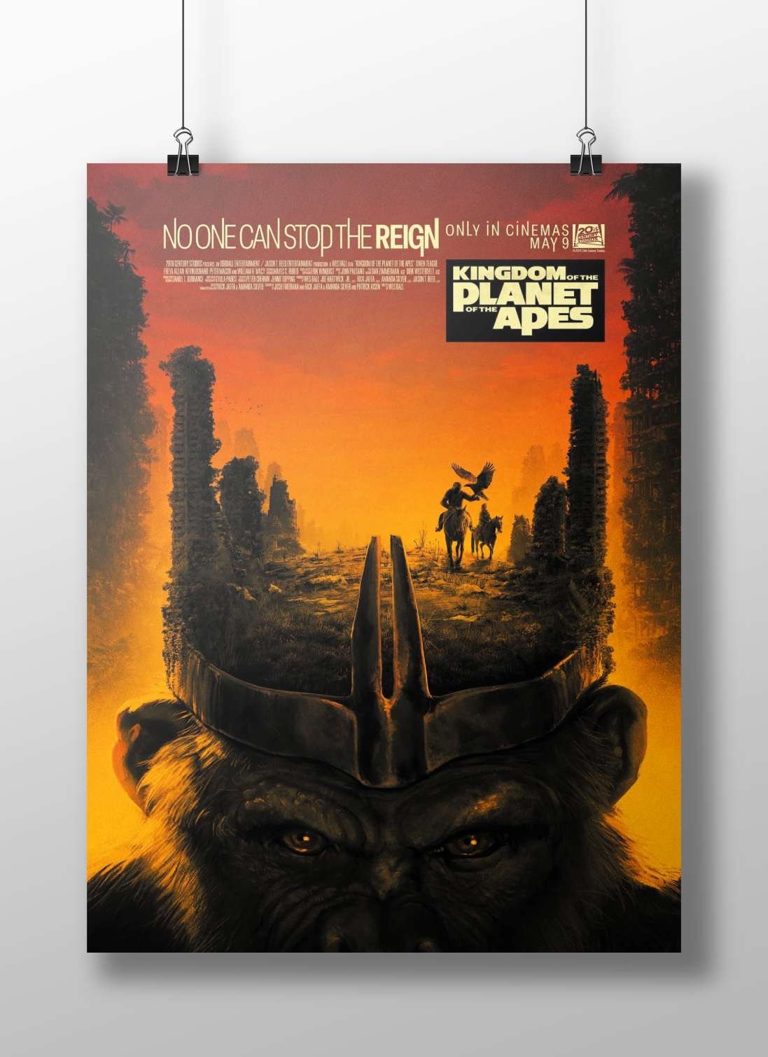 Kingdom of the Planet of the Apes Main Subject: Kingdom of the Planet of the Apes Matte BoizzBoard rigid print — Bollywood