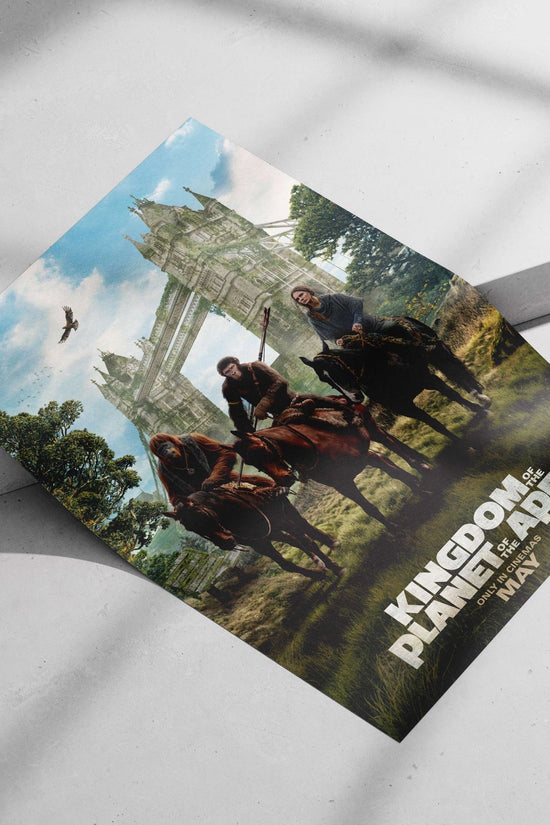 Kingdom of the Planet of the Apes Main Subject: Kingdom of the Planet of the Apes Matte poster print — Superhero wall art