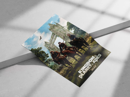 Kingdom of the Planet of the Apes Main Subject: Kingdom of the Planet of the Apes Matte poster print — Superhero wall art