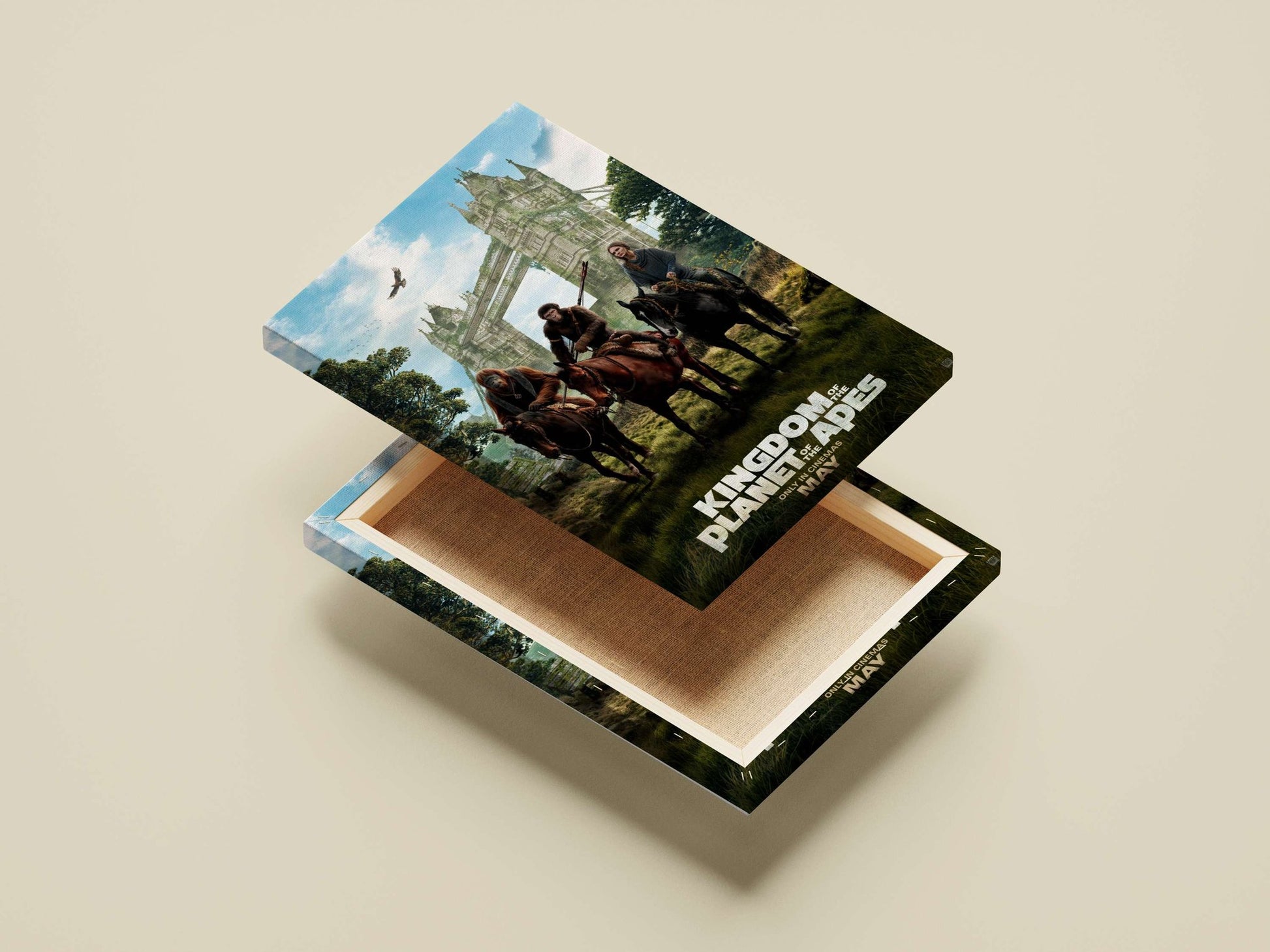 Kingdom of the Planet of the Apes Main Subject: Kingdom of the Planet of the Apes Canvas wall art — Superhero wall art India