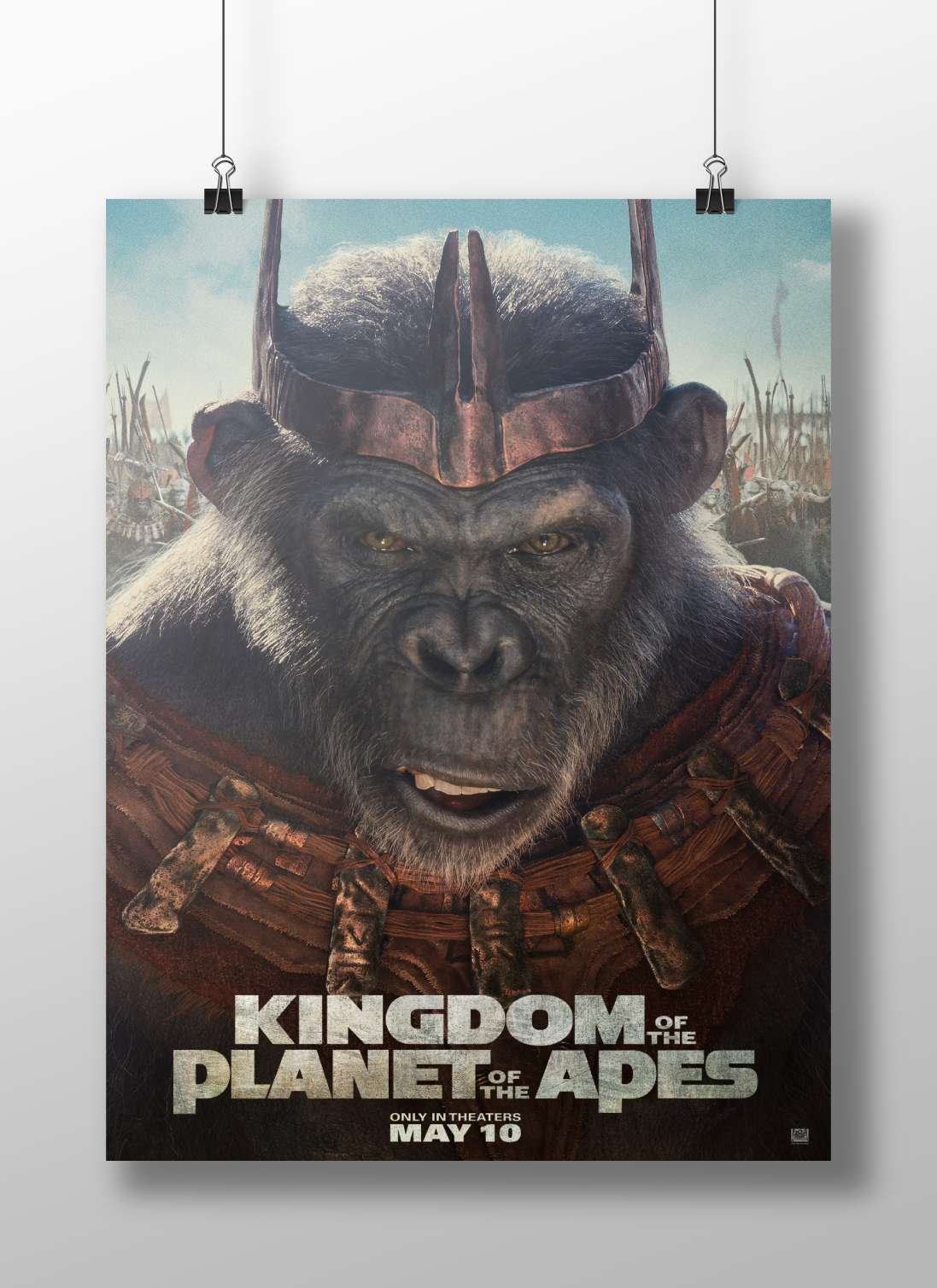 The ape character from "Kingdom of the Planet of the Apes" (part of the "Planet of the Apes" franchise). Main Subject: The