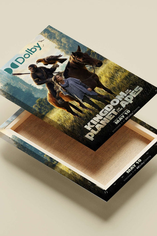 Kingdom of the Planet of the Apes (2024) movie poster from the Planet of the Apes franchise. Main Subject: Kingdom of the
