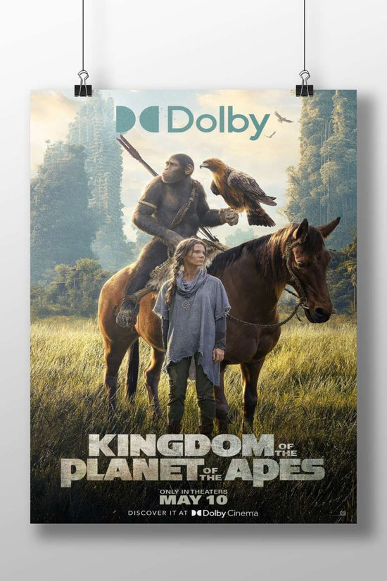 Kingdom of the Planet of the Apes (2024) movie poster from the Planet of the Apes franchise. Main Subject: Kingdom of the