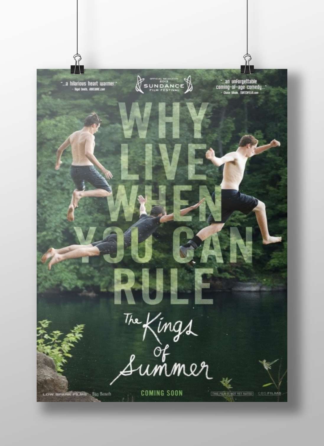 The Kings of Summer Main Subject: The Kings of Summer Matte BoizzBoard rigid print — Bollywood wall art India | PosterBoizz
