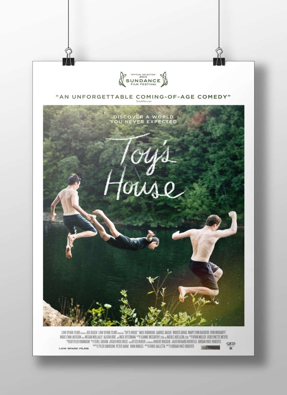 The film "Toy's House" (starring Nick Robinson, Gabriel Basso, and others) Main Subject: The film "Toy's House" (starring