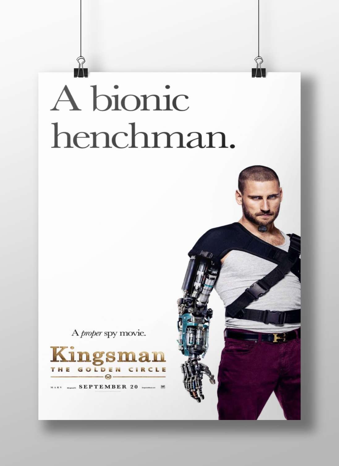 Kingsman: The Golden Circle (franchise) Main Subject: Kingsman: The Golden Circle (franchise) Matte BoizzBoard rigid print —