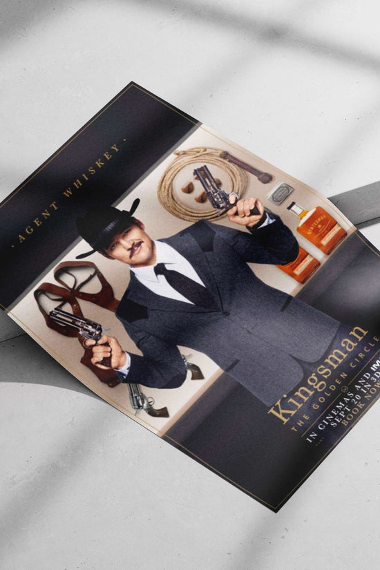 Agent Whiskey from Kingsman: The Golden Circle Main Subject: Agent Whiskey from Kingsman: The Golden Circle Matte poster
