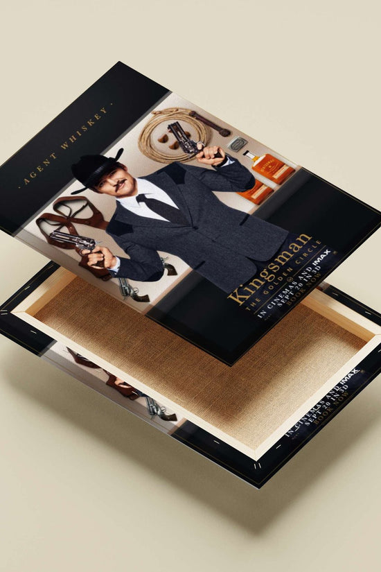 Agent Whiskey from Kingsman: The Golden Circle Main Subject: Agent Whiskey from Kingsman: The Golden Circle Canvas wall art