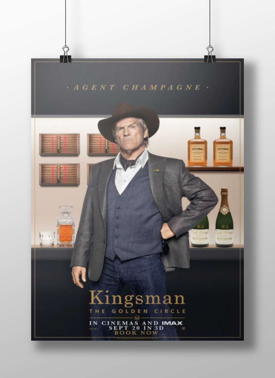 Kingsman: The Golden Circle Main Subject: Kingsman: The Golden Circle Matte BoizzBoard rigid print — Bollywood wall art