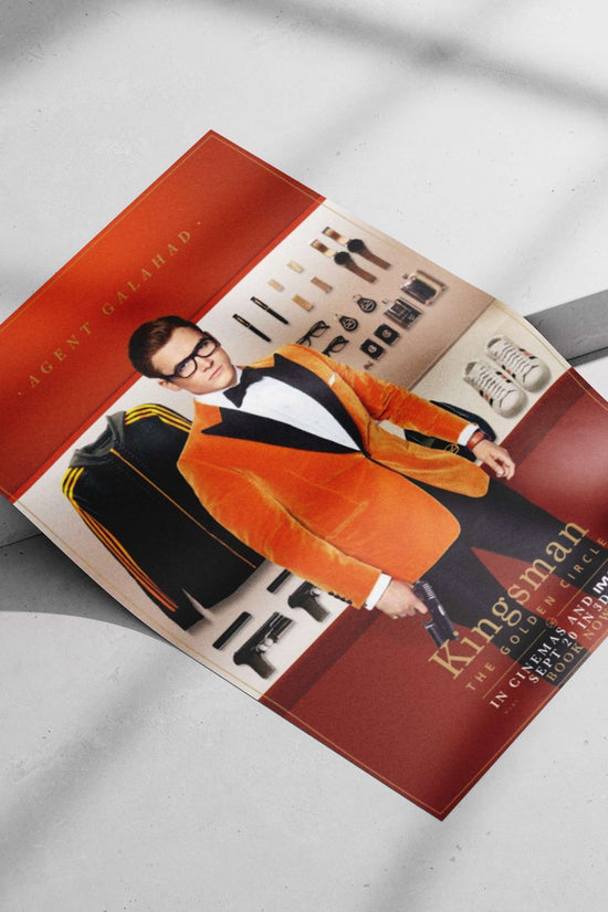 Agent Galahad from Kingsman: The Golden Circle Main Subject: Agent Galahad from Kingsman: The Golden Circle Matte poster