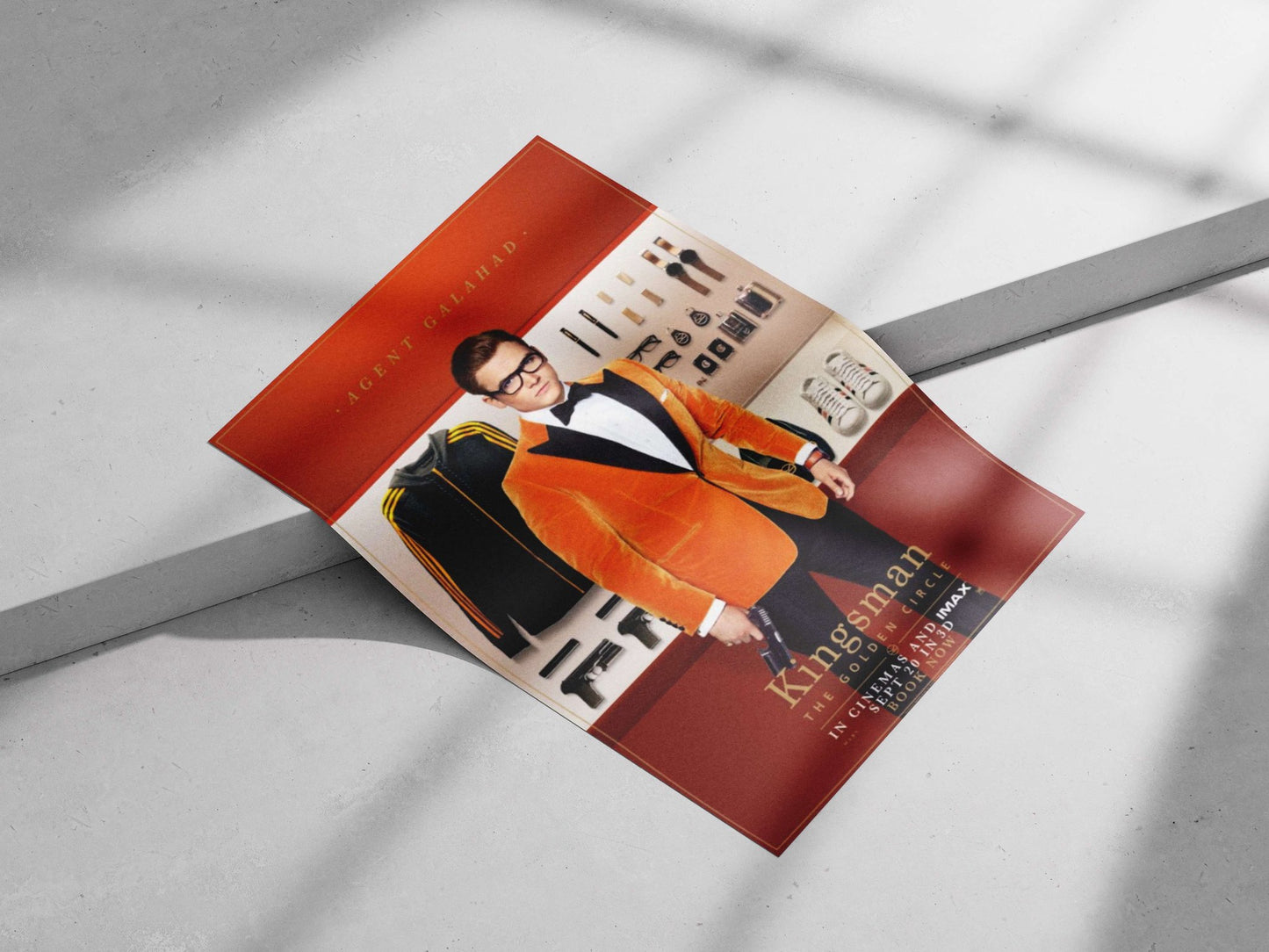 Agent Galahad from Kingsman: The Golden Circle Main Subject: Agent Galahad from Kingsman: The Golden Circle Matte poster