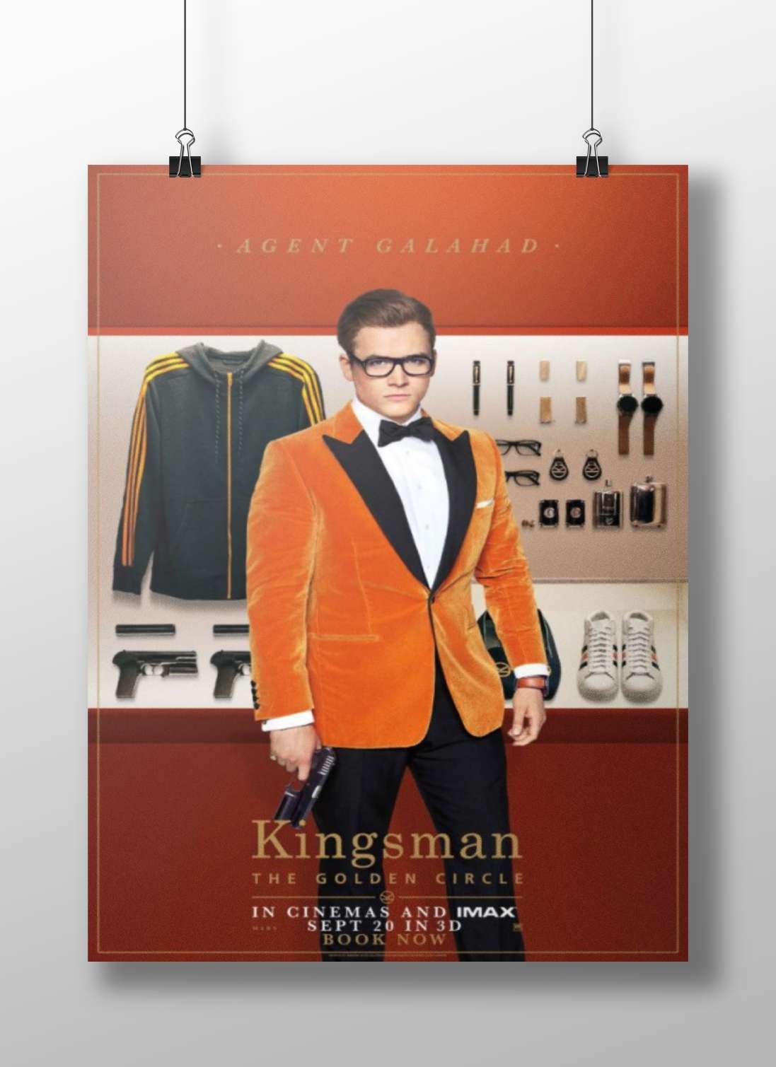 Agent Galahad from Kingsman: The Golden Circle Main Subject: Agent Galahad from Kingsman: The Golden Circle Matte BoizzBoard