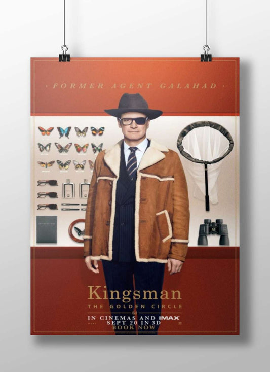 Galahad from Kingsman: The Golden Circle Main Subject: Galahad from Kingsman: The Golden Circle Matte BoizzBoard rigid print