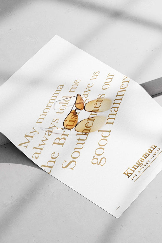 Kingsman: The Golden Circle Main Subject: Kingsman: The Golden Circle Matte poster print — Hollywood wall art India |