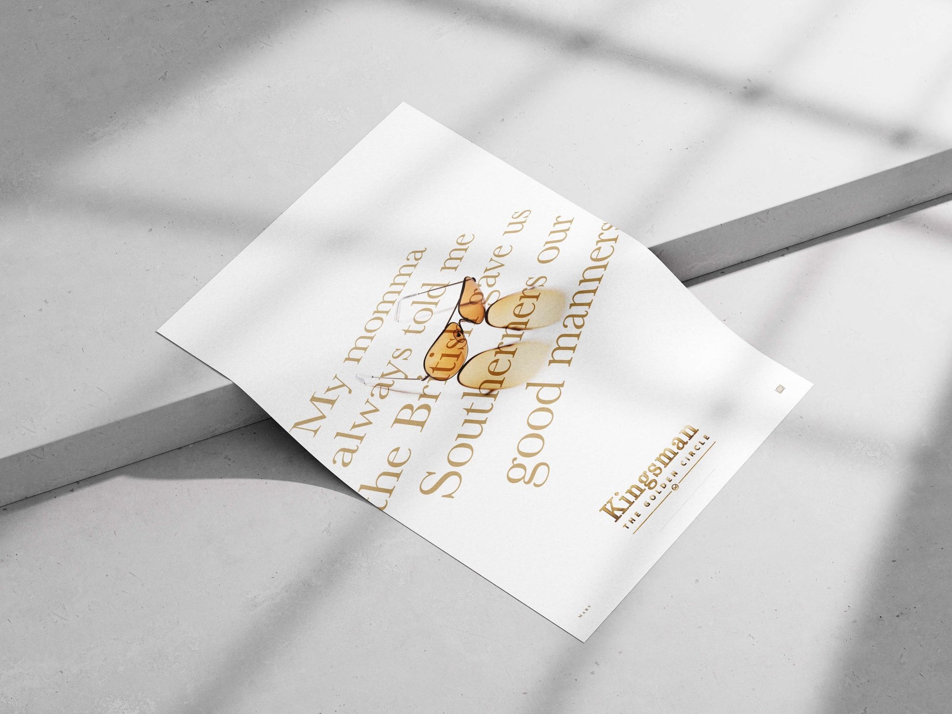 Kingsman: The Golden Circle Main Subject: Kingsman: The Golden Circle Matte poster print — Hollywood wall art India |