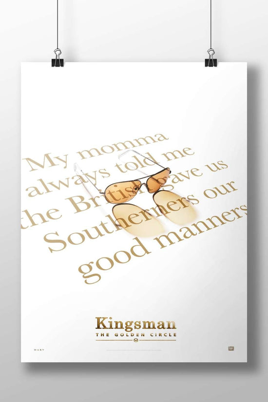 Kingsman: The Golden Circle Main Subject: Kingsman: The Golden Circle Matte BoizzBoard rigid print — Hollywood wall art