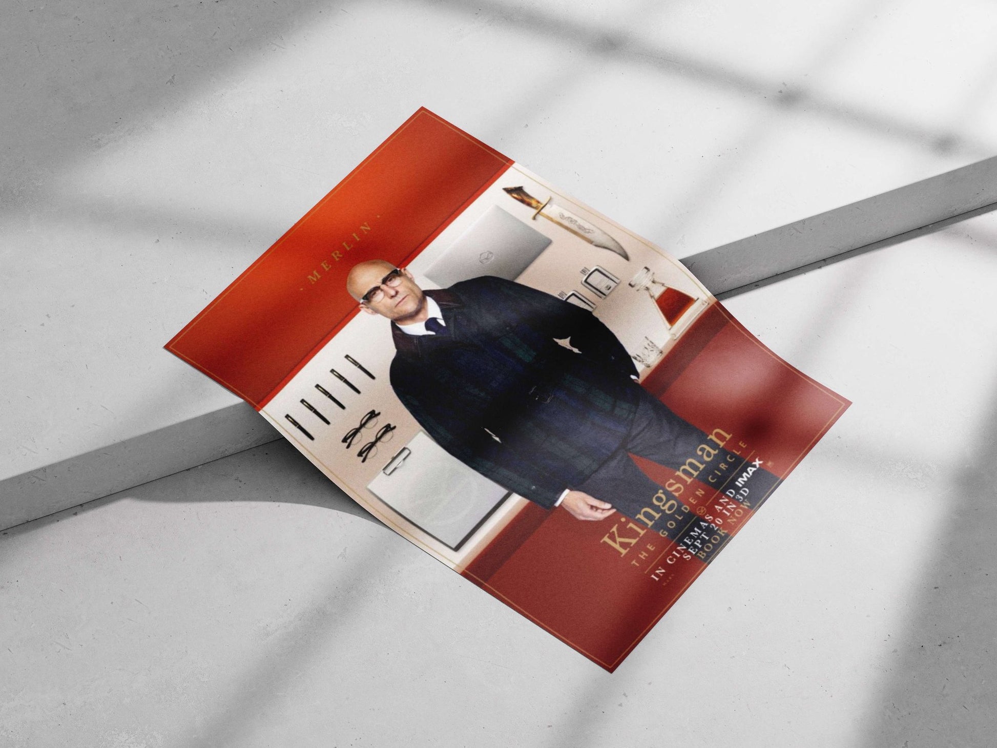 Merlin (character from Kingsman: The Golden Circle franchise) Main Subject: Merlin (character from Kingsman: The Golden