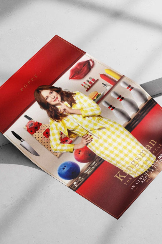 Poppy from Kingsman: The Golden Circle Main Subject: Poppy from Kingsman: The Golden Circle Matte poster print — Superhero