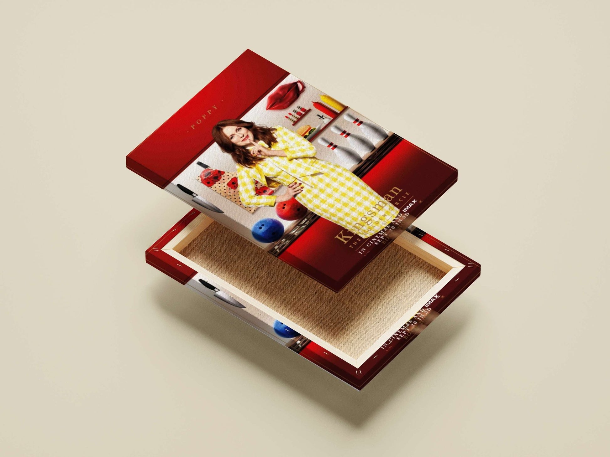 Poppy from Kingsman: The Golden Circle Main Subject: Poppy from Kingsman: The Golden Circle Canvas wall art — Superhero wall