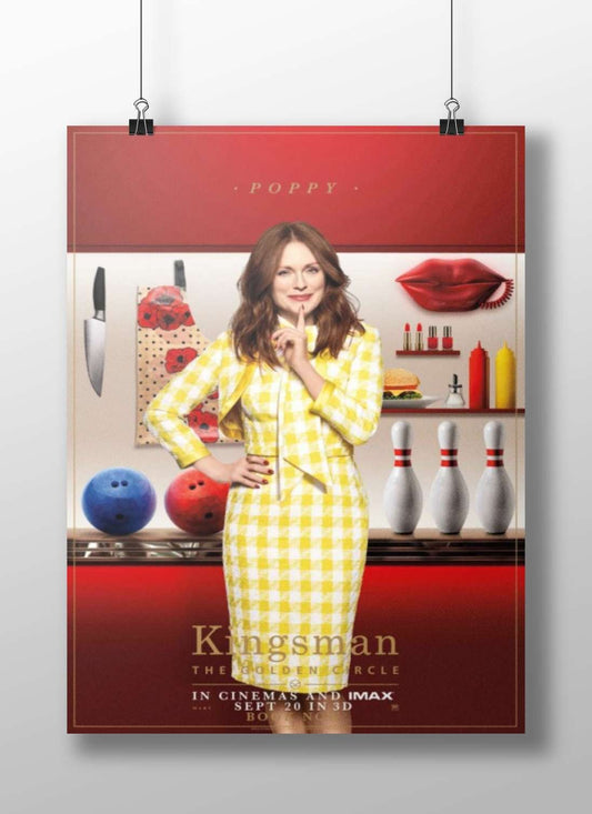 Poppy from Kingsman: The Golden Circle Main Subject: Poppy from Kingsman: The Golden Circle Matte BoizzBoard rigid print —