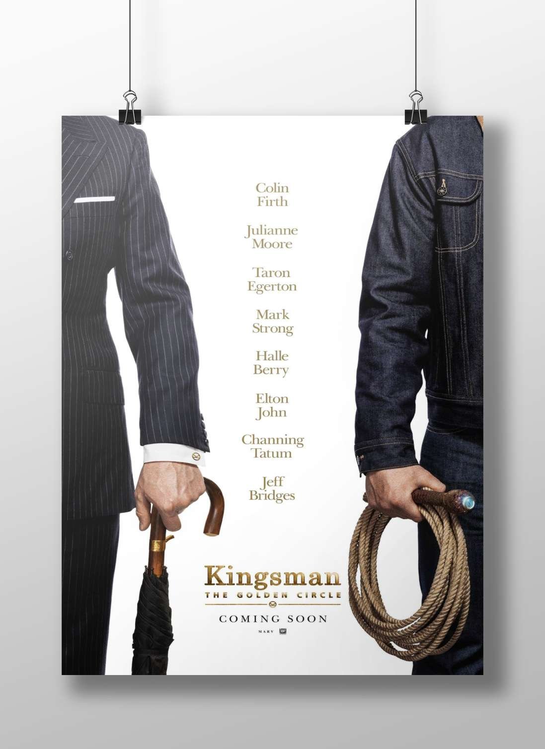 Kingsman: The Golden Circle movie poster Main Subject: Kingsman: The Golden Circle movie poster Matte BoizzBoard rigid print