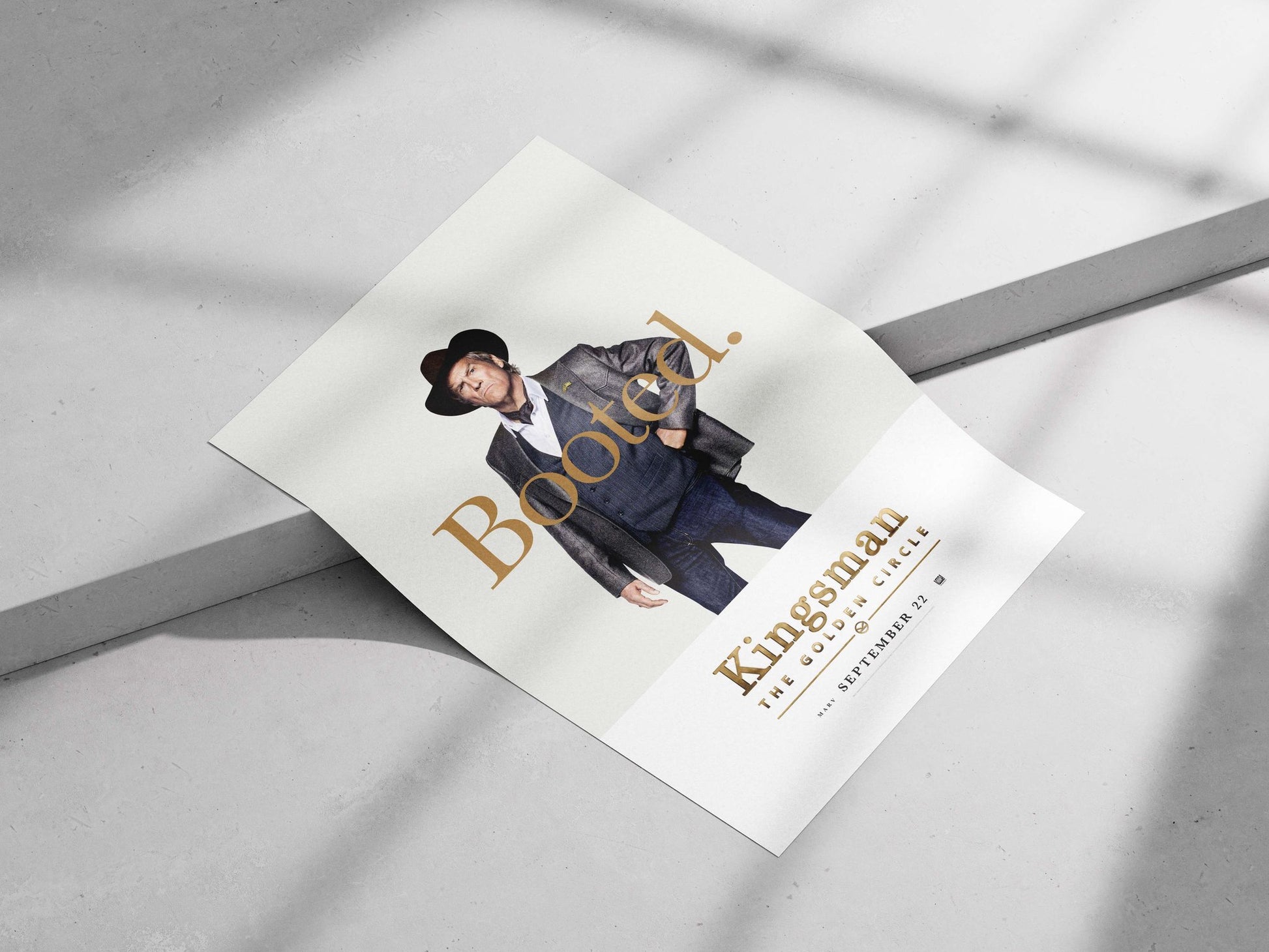 Marv from Kingsman: The Golden Circle Main Subject: Marv from Kingsman: The Golden Circle Matte poster print — Hollywood