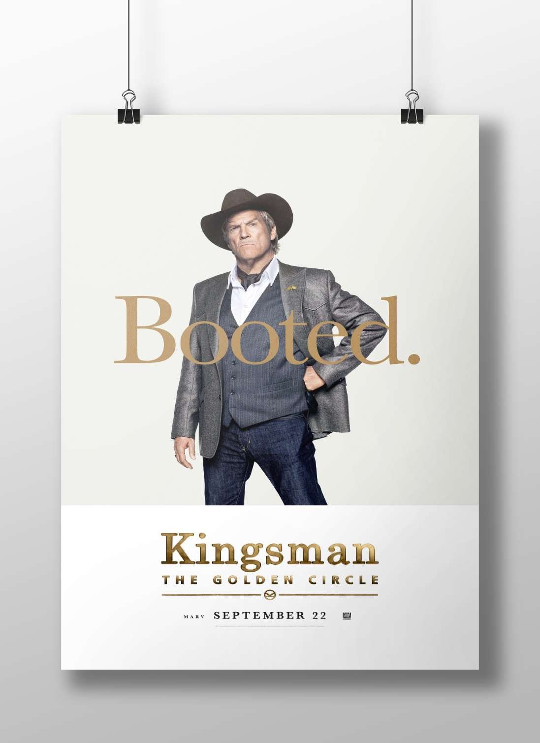 Marv from Kingsman: The Golden Circle Main Subject: Marv from Kingsman: The Golden Circle Matte BoizzBoard rigid print —