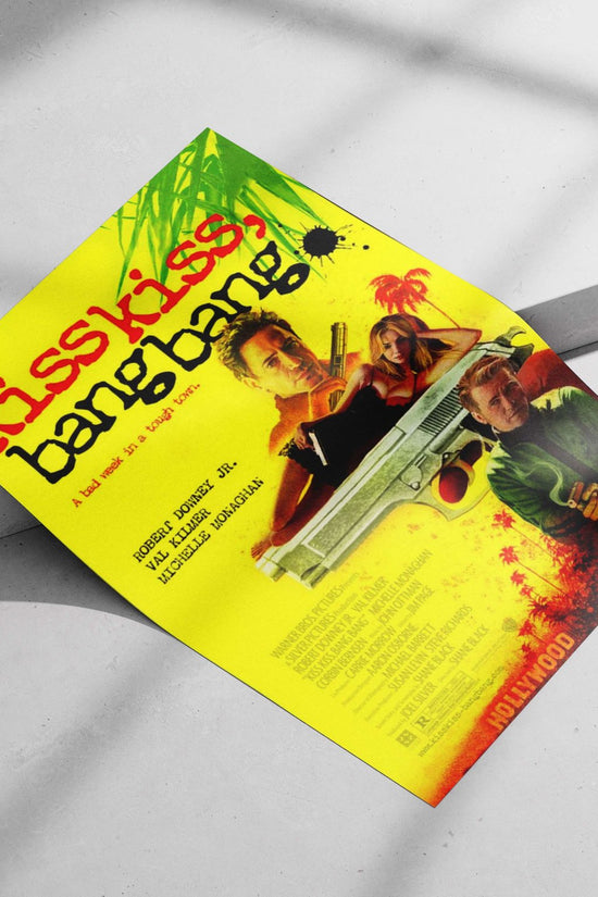 Kiss Kiss, Bang Bang movie poster Main Subject: Kiss Kiss, Bang Bang movie poster Matte poster print — Bollywood wall art