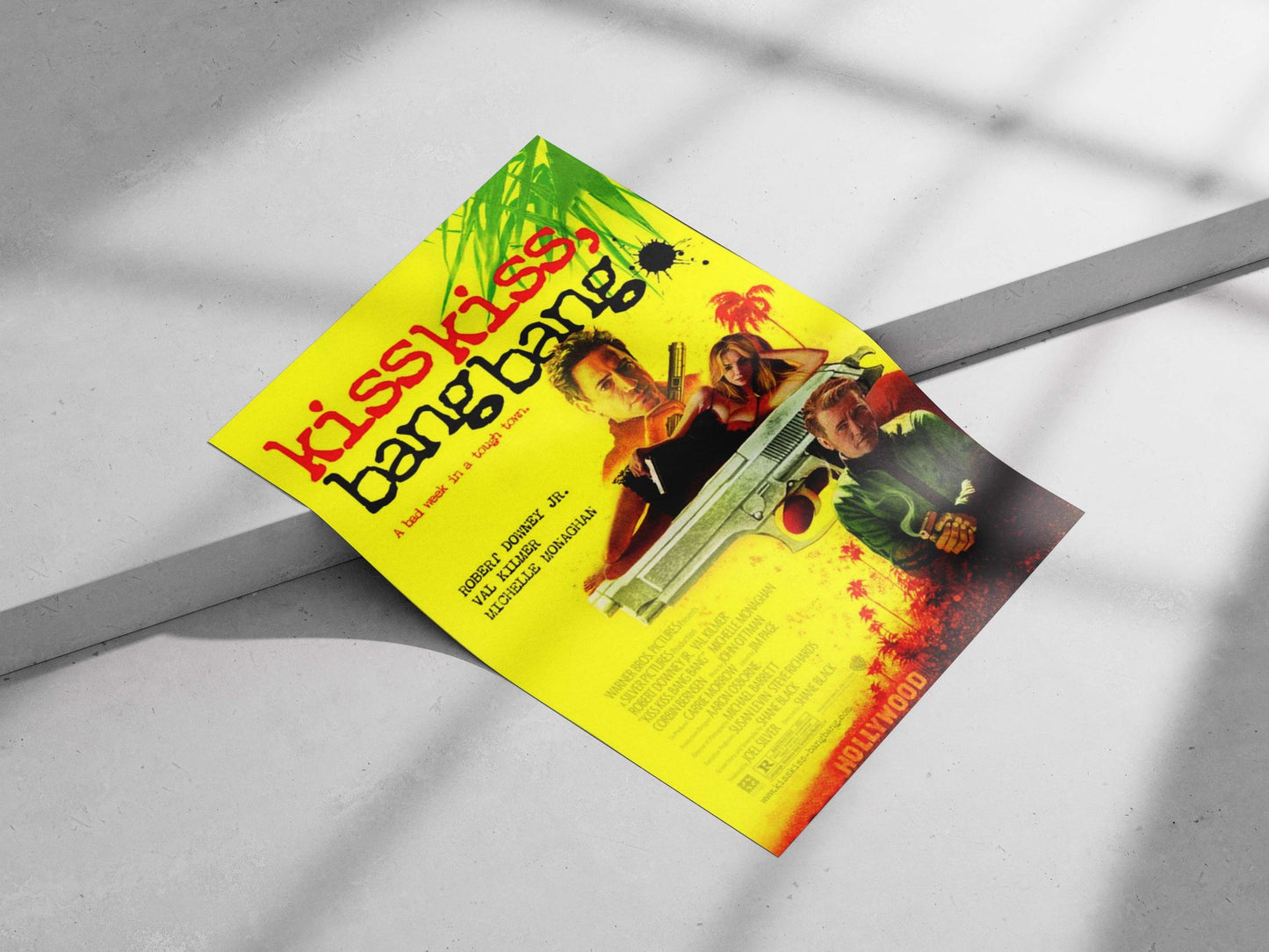 Kiss Kiss, Bang Bang movie poster Main Subject: Kiss Kiss, Bang Bang movie poster Matte poster print — Bollywood wall art