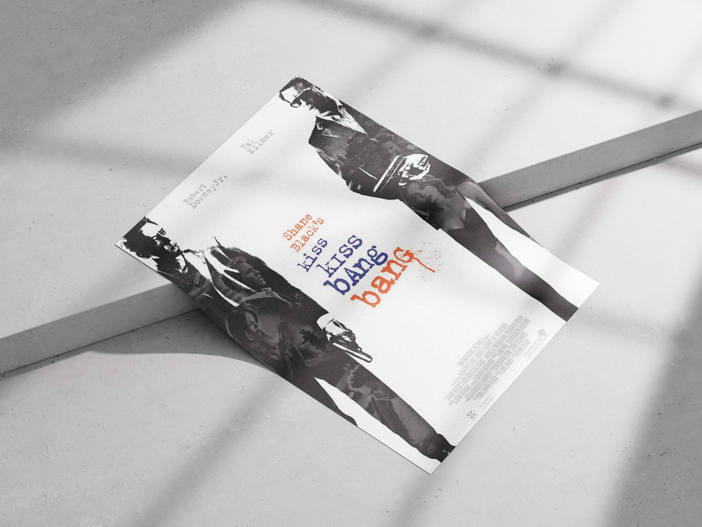 Shane Black's Kiss Kiss Bang Bang Main Subject: Shane Black's Kiss Kiss Bang Bang Matte poster print — Bollywood wall art