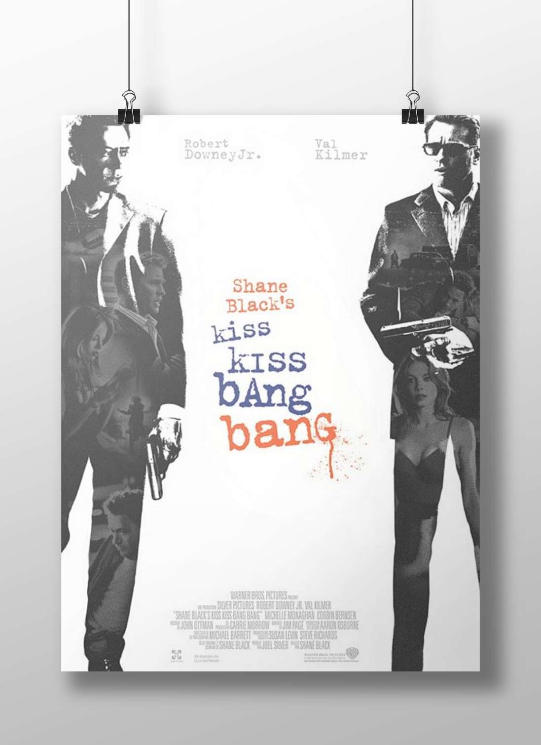 Shane Black's Kiss Kiss Bang Bang Main Subject: Shane Black's Kiss Kiss Bang Bang Matte BoizzBoard rigid print — Bollywood
