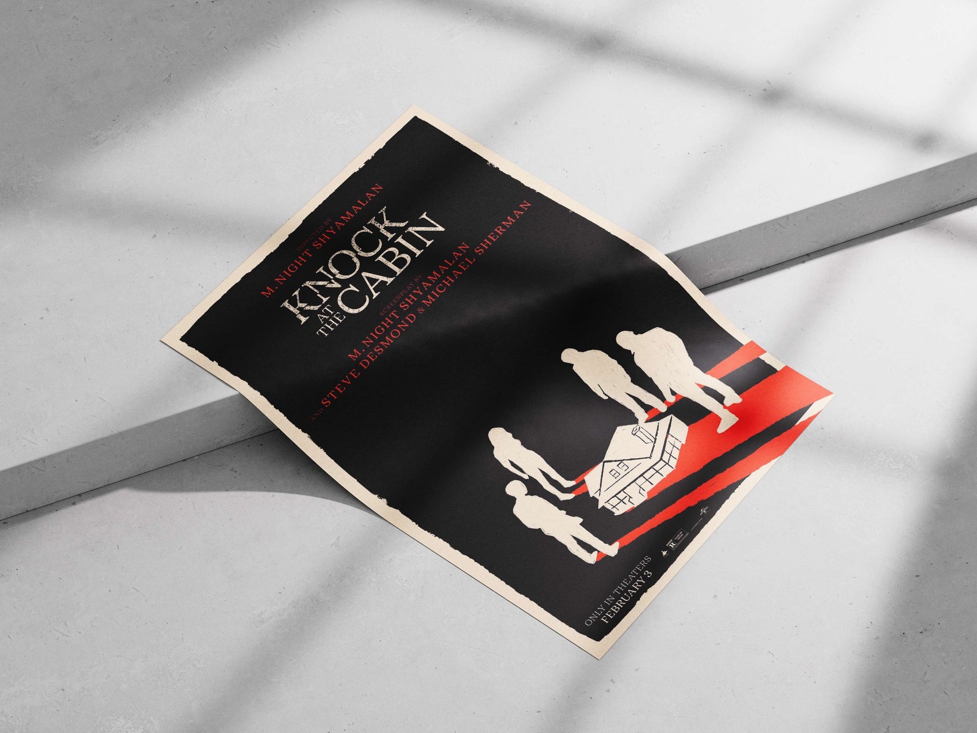 Knock at the Cabin Main Subject: Knock at the Cabin Matte poster print — Art wall art India | PosterBoizz
