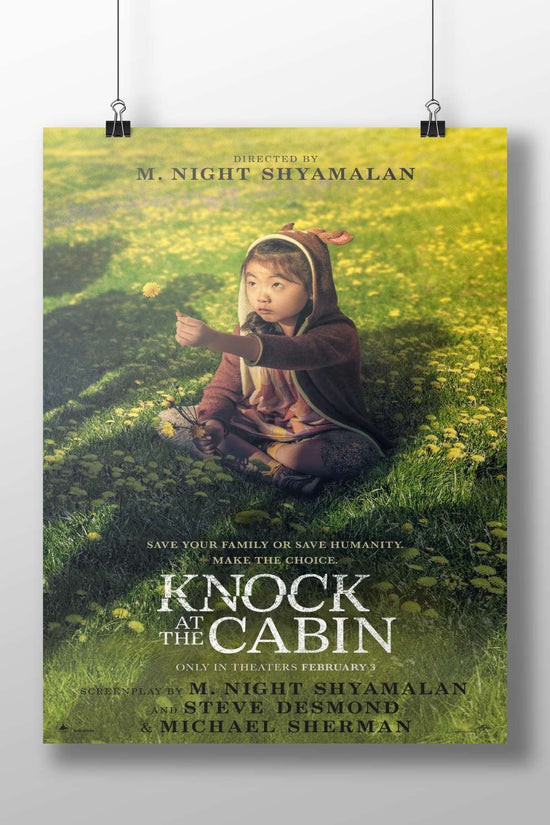Knock at the Cabin (the film title) Main Subject: Knock at the Cabin (the film title) Matte BoizzBoard rigid print —