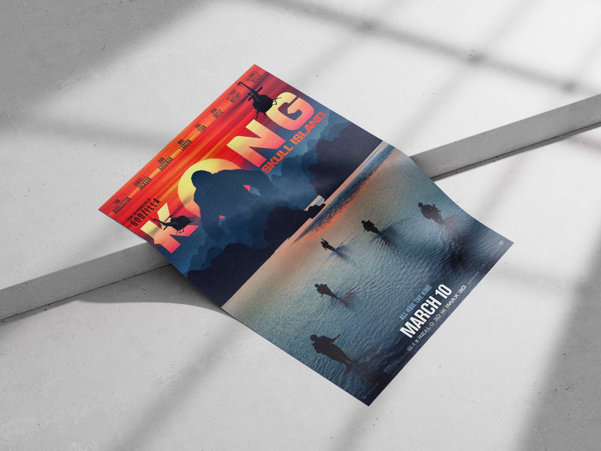 Kong (from King Kong franchise) and Skull Island (as per the title "KONG SKULL ISLAND") Main Subject: Kong (from King Kong