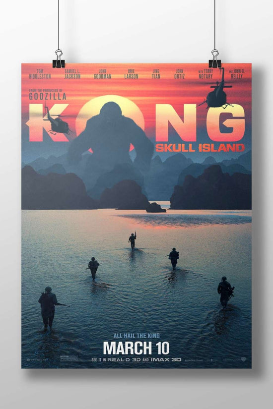 Kong (from King Kong franchise) and Skull Island (as per the title "KONG SKULL ISLAND") Main Subject: Kong (from King Kong