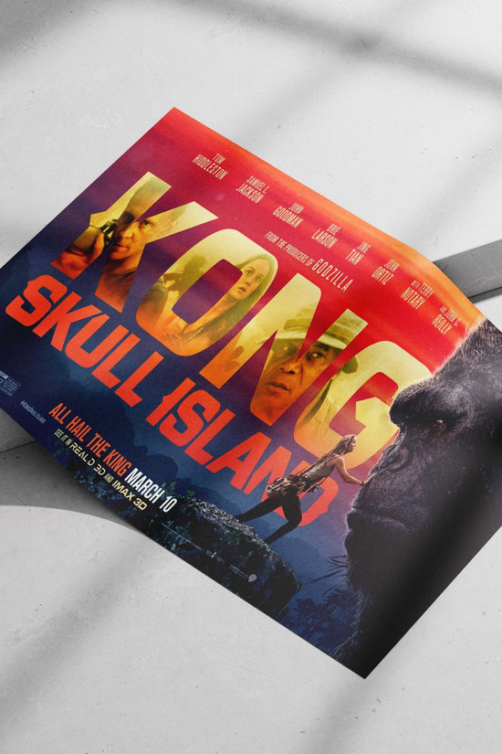 King Kong (franchise) from "Kong: Skull Island" with Godzillaproducers credit. Main Subject: King Kong (franchise) from