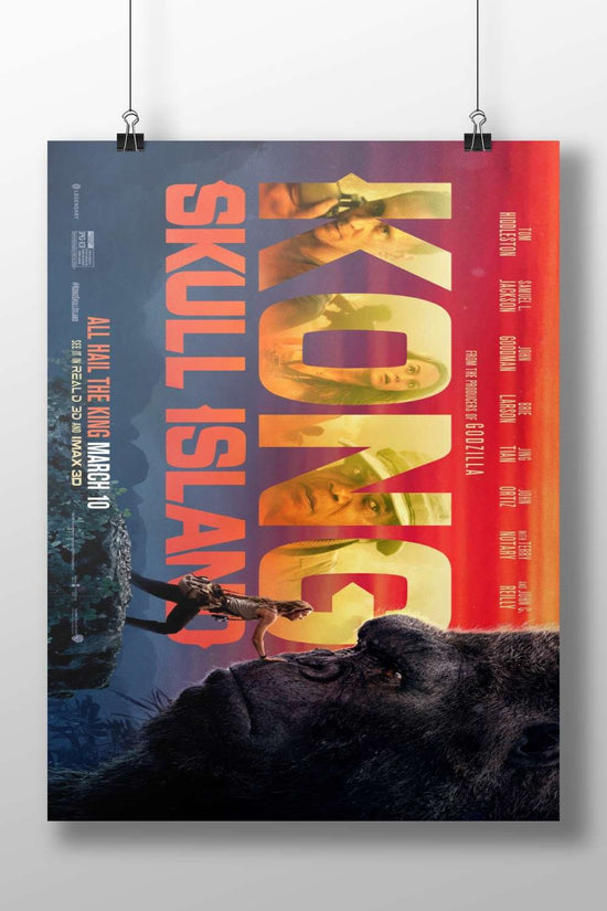 King Kong (franchise) from "Kong: Skull Island" with Godzillaproducers credit. Main Subject: King Kong (franchise) from