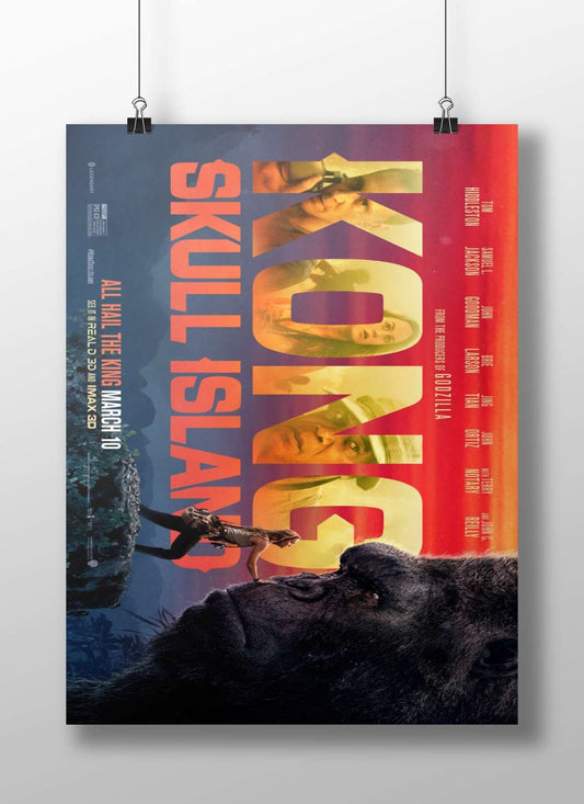 King Kong (franchise) from "Kong: Skull Island" with Godzillaproducers credit. Main Subject: King Kong (franchise) from
