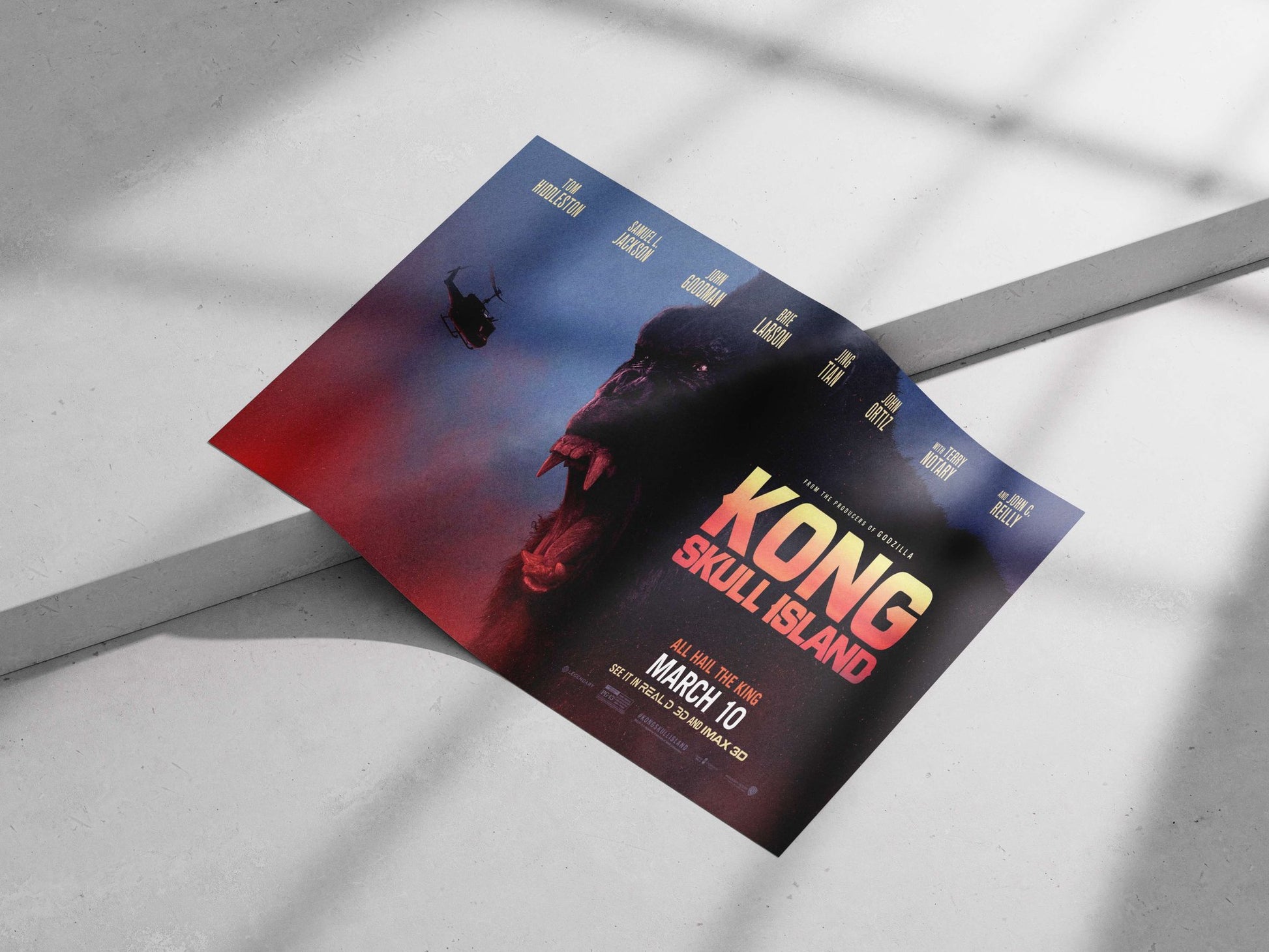 King Kong (from the Kong franchise) Main Subject: King Kong (from the Kong franchise) Matte poster print — Superhero wall