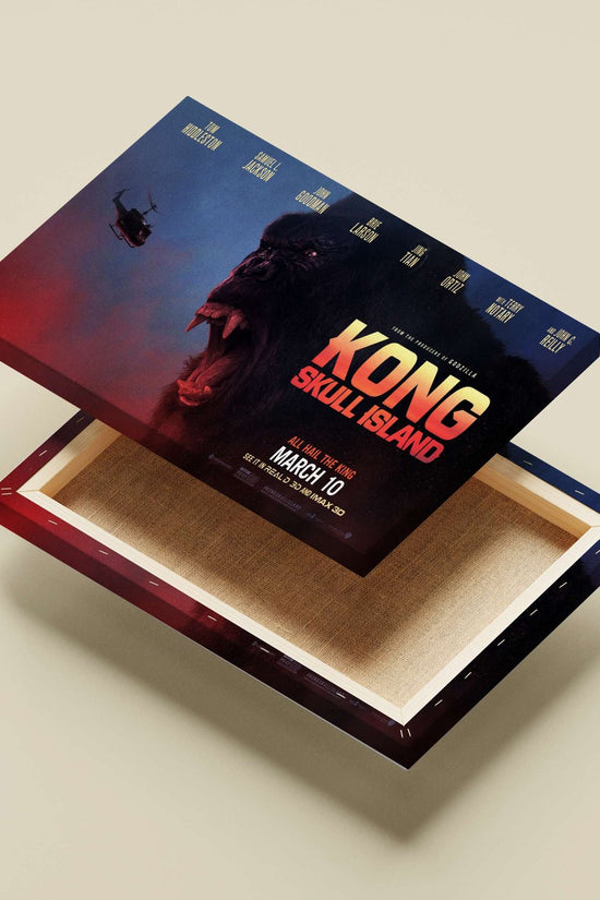 King Kong (from the Kong franchise) Main Subject: King Kong (from the Kong franchise) Canvas wall art — Superhero wall art