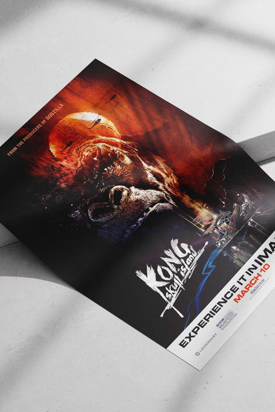 King Kong from "Kong: Skull Island" Main Subject: King Kong from "Kong: Skull Island" Matte poster print — Superhero wall