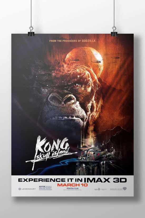 King Kong from "Kong: Skull Island" Main Subject: King Kong from "Kong: Skull Island" Matte BoizzBoard rigid print —