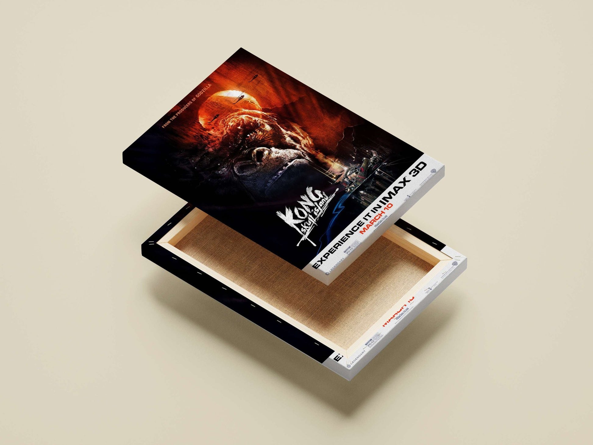 King Kong from "Kong: Skull Island" Main Subject: King Kong from "Kong: Skull Island" Canvas wall art — Superhero wall art