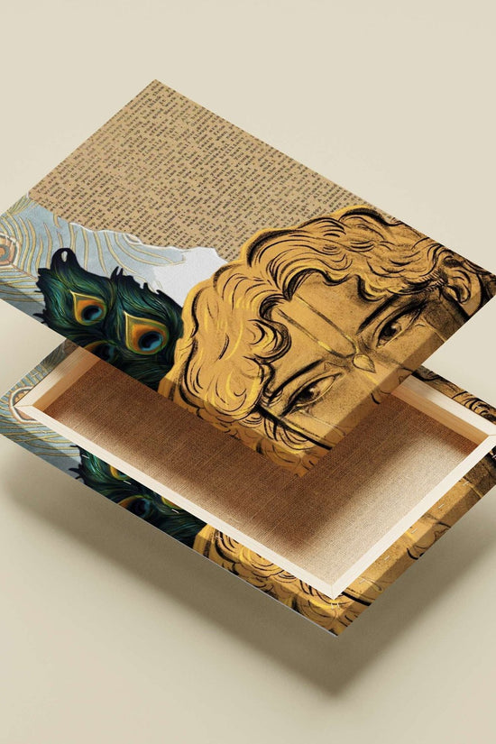 Lord Kartikeya (Murugan) Hindu Vedic Vintage Canvas wall art — Sanatan wall art India | PosterBoizz