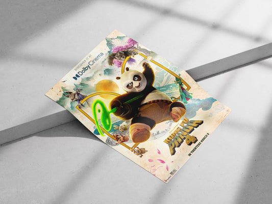Kung Fu Panda 4 (DreamWorks franchise) Main Subject: Kung Fu Panda 4 (DreamWorks franchise) Matte poster print — Anime wall
