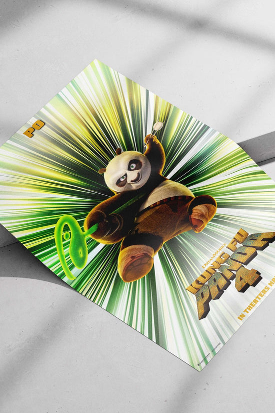Po (Kung Fu Panda 4 franchise character) Main Subject: Po (Kung Fu Panda 4 franchise character) Matte poster print — Anime
